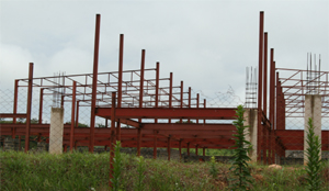 .•THE US$15 million Millennium Shopping Mall at Mitengo Housing Complex in Ndola which has been under construction since 2009. Picture By JAMES KUNDA.