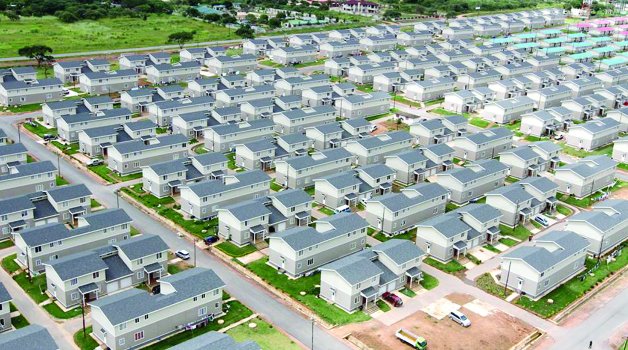 •AN aerial view of the Twin Palm housing project in Lusaka where Government has constructed houses for Zambia Air Force personnel to address the accommodation crisis faced by the security wings. Picture courtesy of STATE HOUSE