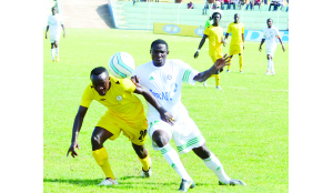 • NATIONAL Assembly’s Thomas Siame (left) battles for the ball with Kennedy Chola of Green Buffaloes during the MTNPremier Division League match at Nkoloma Stadium in Lusaka at the weekend. This Week Seven fixture ended in a 0-0 draw. Picture by CLEVER ZULU