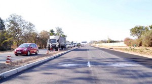 • Works on the Lusaka-Chirundu Road (T2) have progressed and a section of the road has already been tarred as shown below. Picture by CLEVER ZULU