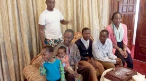 • PRESIDENT Michael Sata on Monday celebrated his 77th birthday during a private ceremony at State House. The Head of State is seen with his grand children and son, Mwango.
