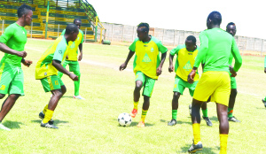 • PROMOTION-chasing Forest Rangers shape up during a morning training session at Dola Hill Stadium in Ndola yesterday, ahead of their crucial home tie against relegated Nkwiza on Sunday. Picture by MOSES CHIMFWEMBE