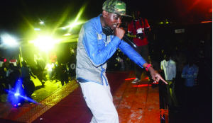 •BRIAN Cheengwa aka P-jay performing during the Miss Copperbelt University (CBU) at club VIP on November 28, this was P-Jay’s last performance before his death after the road traffic accident which happened enroute to Lusaka from CBU. Picture By ISAAC MUKANDO