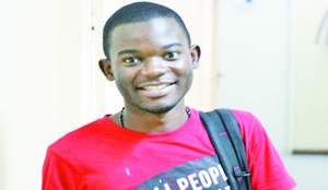 • Brighton Kaoma, one of the two young Zambians who will be awarded in their recognition as young African Leaders by Queen Elizabeth.