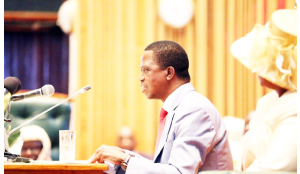 •aDDRESSING PARLIAMENT: PRESIDENT Lungu radically felt it unnecessary that former presidents should be built houses at Government cost since they do not work alone.